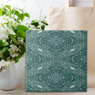Westerna Land mode Teal turcoise Leather Kakelplatta