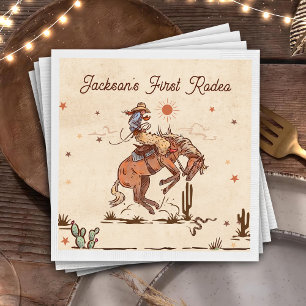 Westerna Land Rodeo Cowboydagen Pappra Tallrikar Pappersservett