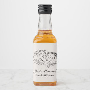 Westerna Land Rustic Ny gifta Bröllop Spritflaskor Etikett