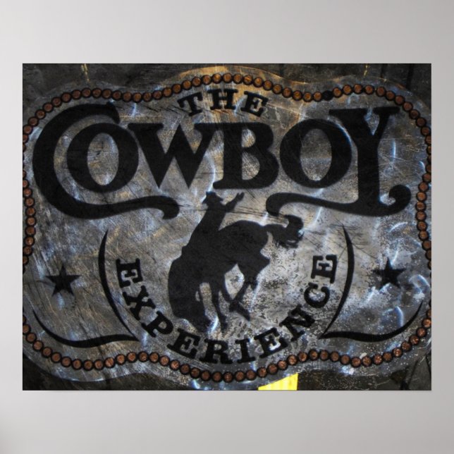 westerna land Stampede Horse cowboyrodeo Poster (Framsidan)