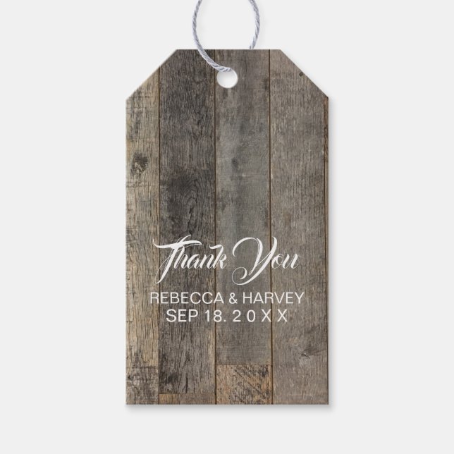 westerna land-vedslingan bröllop presentetikett (Framsidan)