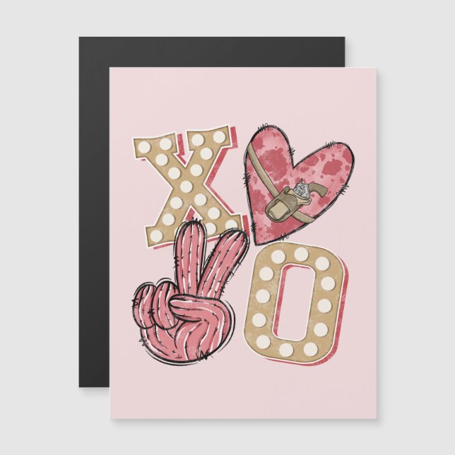 Westerna Land Xoxo | Hugs och Kisses (Fram/baksida)