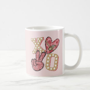 Westerna Land Xoxo Hugs och Kisses Kaffemugg