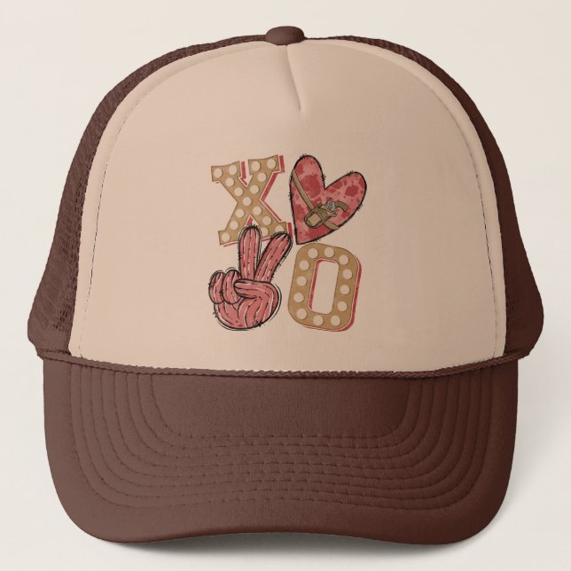 Westerna Land Xoxo | Hugs och Kisses Keps (Framsida)