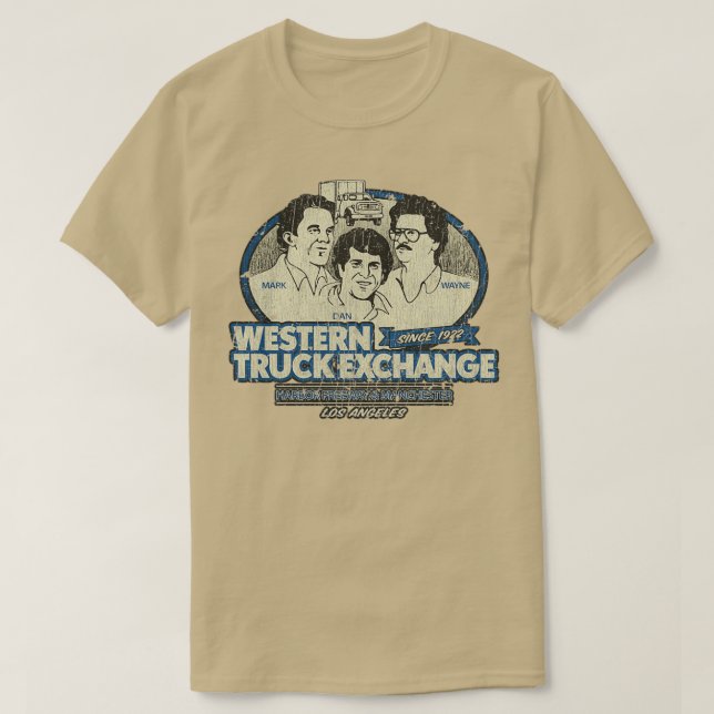 Westerna Lastbil Exchange Los Angeles  T Shirt (Design framsida)