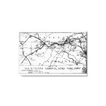 Westerna Maryland Railway 1920 Karta