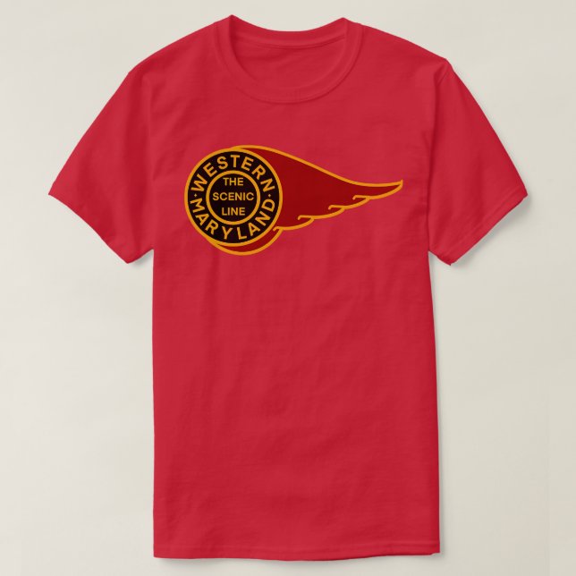 Westerna Maryland Railway T Shirt (Design framsida)