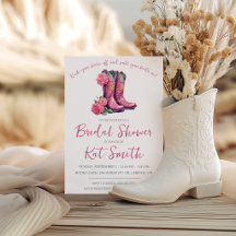 Westerna Möhippan Cowgirl Boots and Flowers