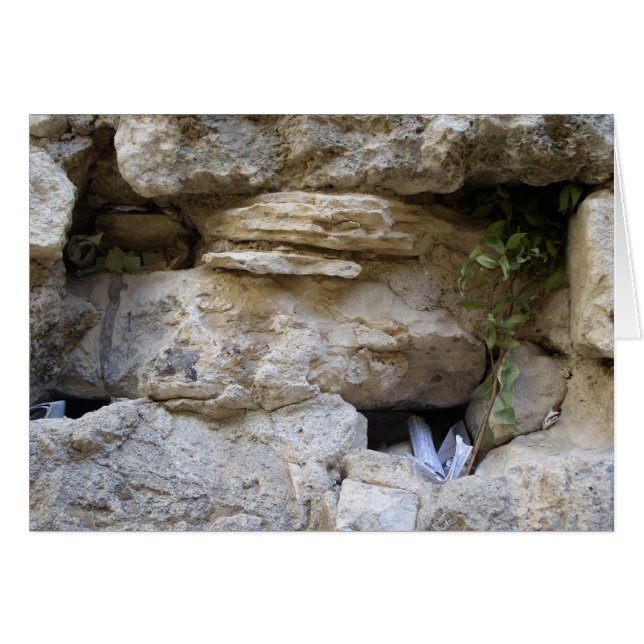 Westerna muren hälsningskort (Framsidan Horizontal)