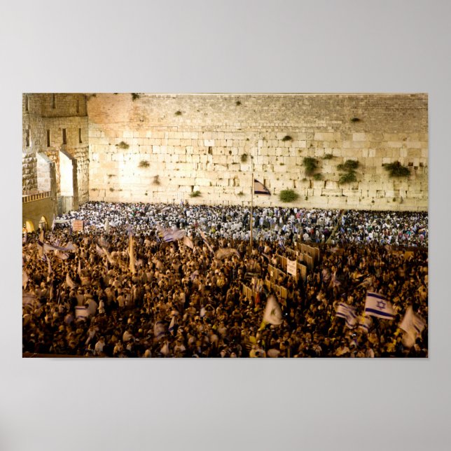 Westerna muren i Jerusalem (morgondagens mur) Poster (Framsidan)