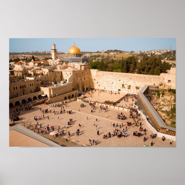 Westerna muren i Jerusalem (Morgonens mur) Poster (Framsidan)