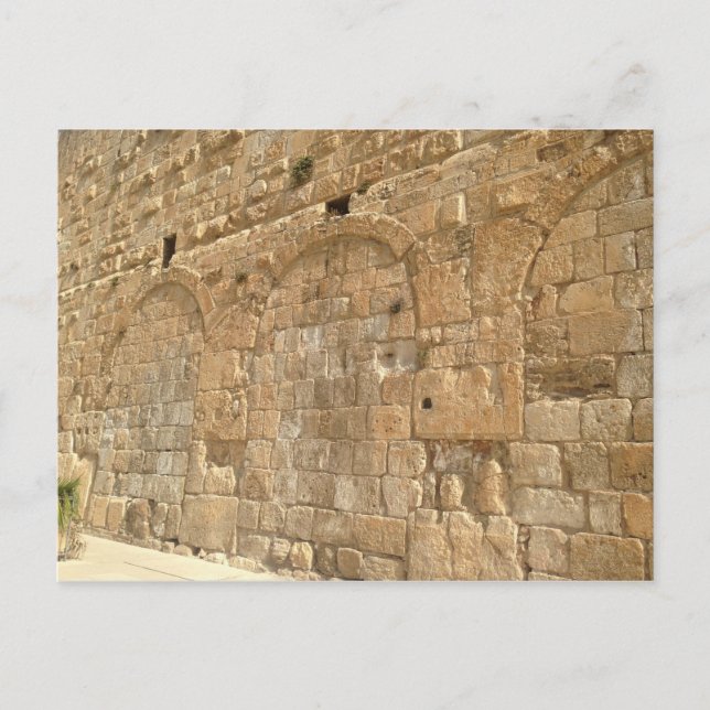 Westerna muren, Jerusalem, Israel Vykort (Framsida)