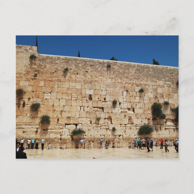 Westerna muren, Jerusalems postkort Vykort (Framsida)