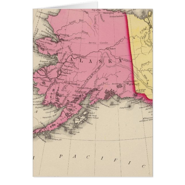 Westerna Nordamerika Hälsningskort (Framsidan)