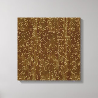 Westerna nötkreatursmärken canvastryck