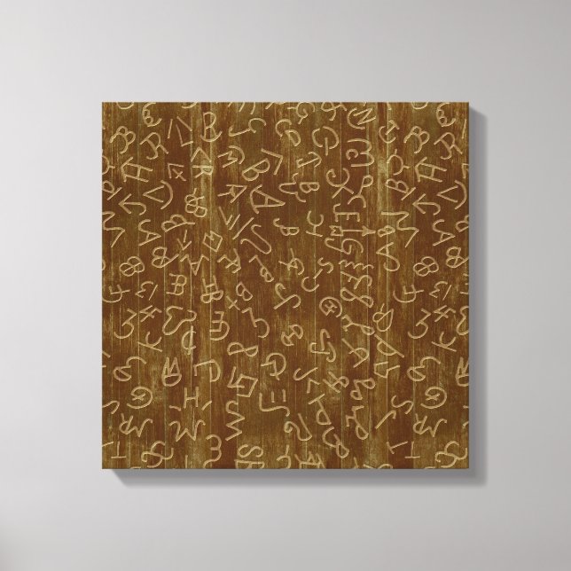 Westerna nötkreatursmärken canvastryck (Framsida)