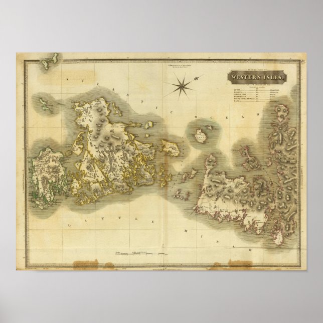 Westerna öarna Mitten Poster (Framsidan)