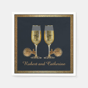 Westerna Party-champagne och konsumentnamn Pappersservett