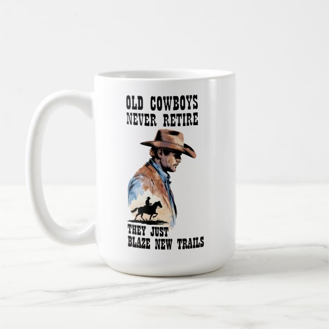Westerna Pension Gamla Cowboys Trailblazers Kaffemugg (Vänster)