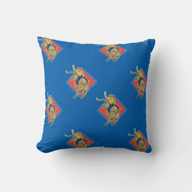 Westerna Pillow Bull Rider Kudde (Framsida)