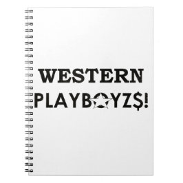 WESTERNA PLAYBOIZ/JMT SKATERBOARES/IPIX ANTECKNINGSBOK