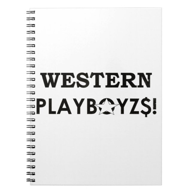 WESTERNA PLAYBOIZ/JMT SKATERBOARES/IPIX ANTECKNINGSBOK (Framsidan)