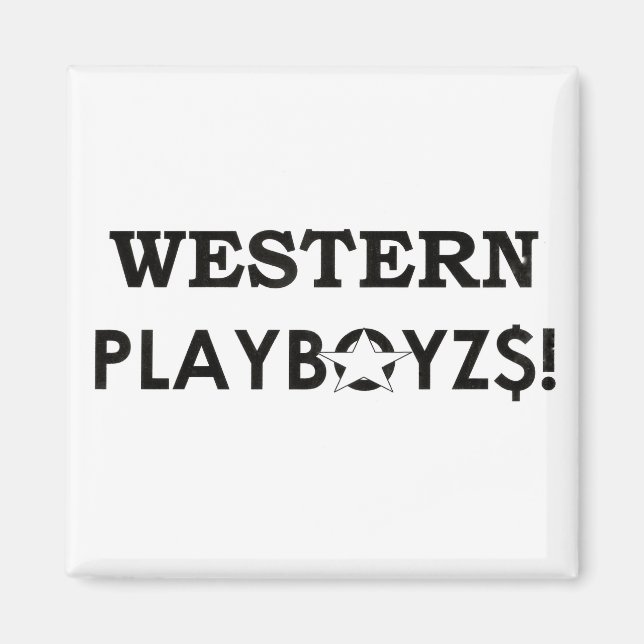 WESTERNA PLAYBOIZ/JMT SKATERBOARES/IPIX MAGNET (Framsidan)