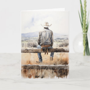 Westerna Prairie Timless Kärlek och Memorials Kort