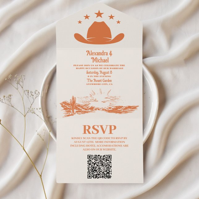 Westerna QR-koden för sydvästra Land Ranch Bröllop (Skapare uppladdad)