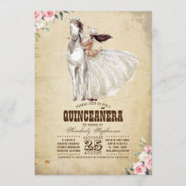 Westerna Quinceañera - 15:e födelsedagen Inbjudningar