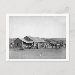 Westerna Ranch House in South Dakota Photographic Vykort