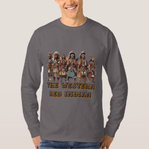 Westerna Röda indiska krigare, modig enhet - T Shirt