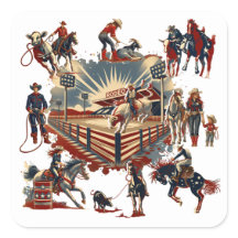 Westerna Rodeo Arena Cowboy Cowgirl Rodeo Events