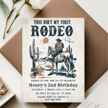 Westerna Rodeo Cowboy 2:a födelsedagen
