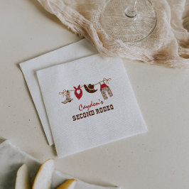 Westerna Rodeo Cowboy 2:a födelsedagen Pappersservett