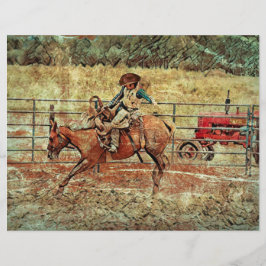 Westerna Rodeo Land Horse Riding Struktur