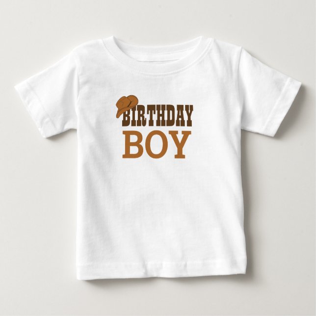 Westerna Rodeo ThLED Party 1:a Rodeo Birthday Part T Shirt (Framsida)