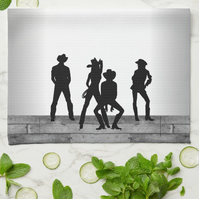 Westerna Roligten land Kökshandduk (Vikta)