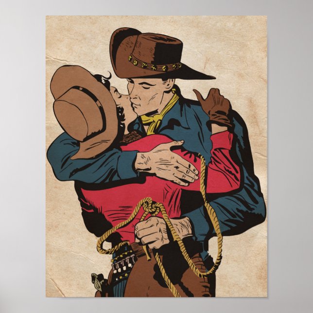 Westerna Romantik Poster (Framsidan)