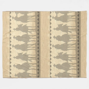 Westerna rounghöns med ull Throw Blanket 50 x 60 Fleecefilt