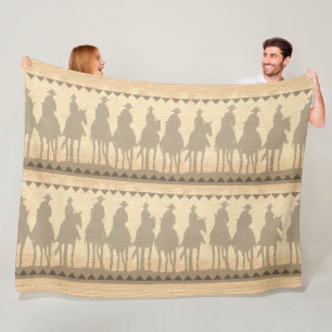 Westerna rounghöns med ull Throw Blanket 50 x 60 Fleecefilt