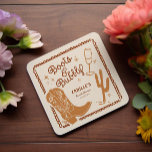 Westerna Rustic Boots och Bubly Möhippa Underlägg Papper Kvadrat<br><div class="desc">Lägg till en Western charm till din möhippa med vår "Boots and Bubly"-underlägg. Med cowboystövlar och champagne är denna underlägg perfekt för att fira den blivande bruden i land stil. Perfekt för möhippor och möhippor med land-temat,  det är ett underbart tillägg till din dekoration. Matchande objekt i Cava party-design.</div>