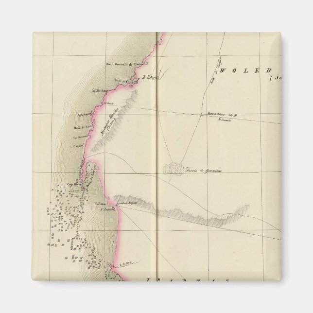 Westerna Sahara, Afrika 12 Magnet (Framsidan)
