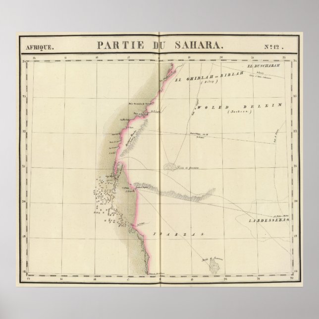 Westerna Sahara, Afrika 12 Poster (Framsidan)