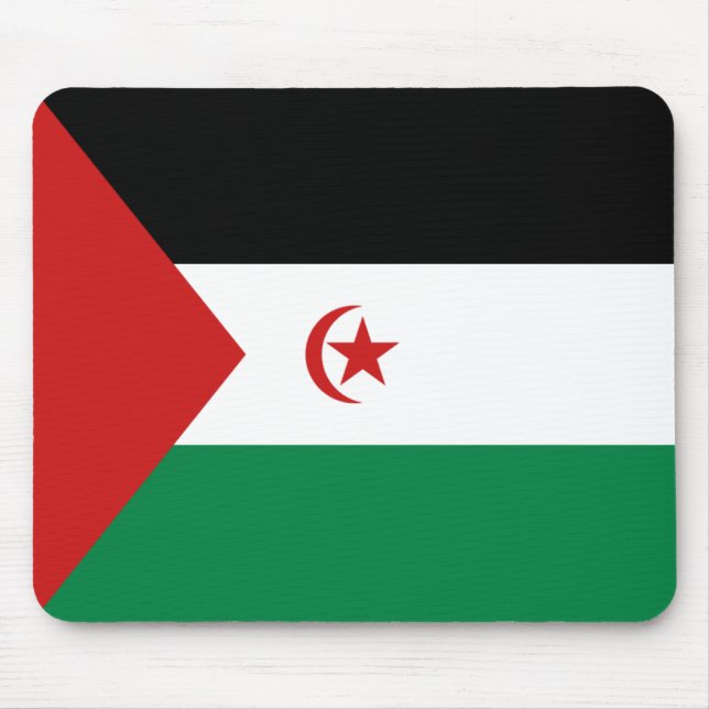 Westerna Sahara Flagga Mousepad Musmatta (Framsidan)