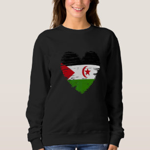 Westerna Sahara Heart Polisario Flagga Saharaoui P T Shirt