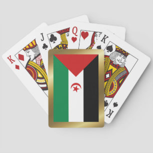 Westerna sahariska Flagga spelkort