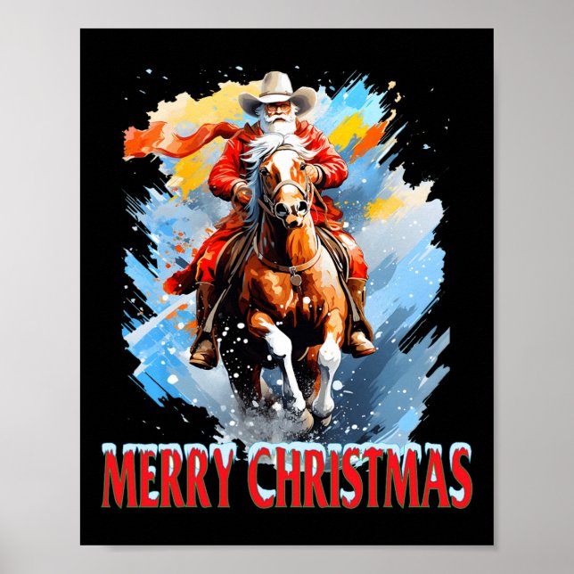 Westerna Santa God jul Poster (Framsidan)