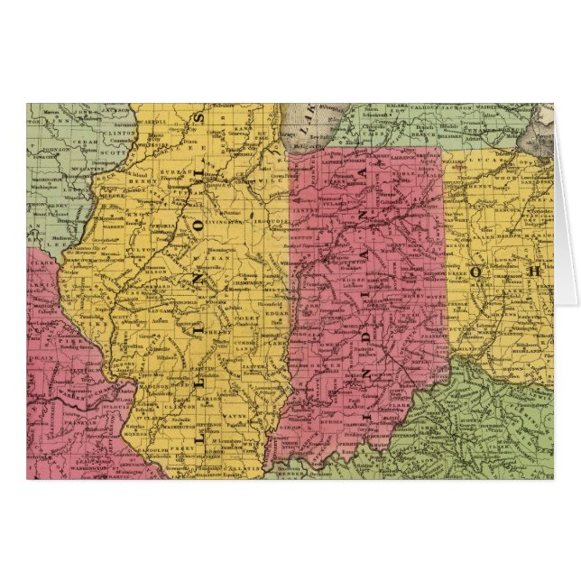 Westerna Stater, Förenta staterna Hälsningskort (Framsidan Horizontal)