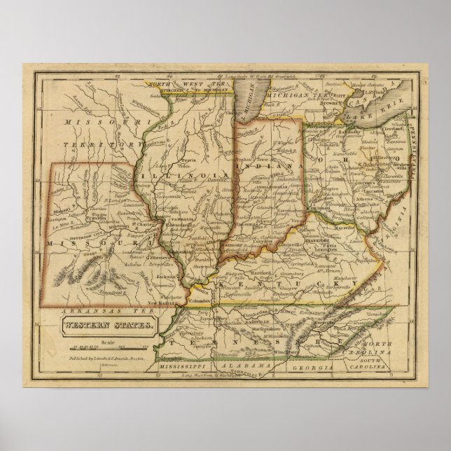 Westerna Stater Poster (Framsidan)